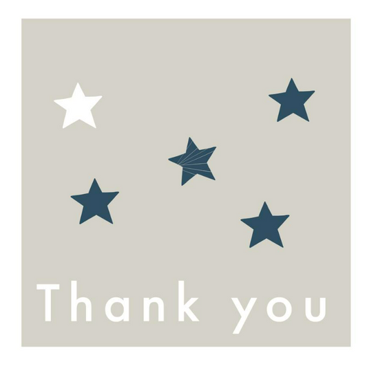 Thank you card star